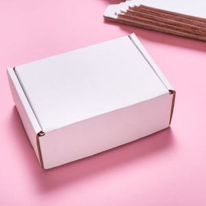 Lot of 25 pcs 4x3 inch Mini White Carton Mailer Box with Cover, Folded Case, Gift Packaging,