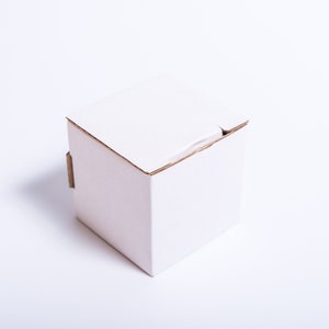 Veel van 40 stuks, witte kartonnen doos van 2 x 2 x 2 inch met deksel, gevouwen doos, geschenkverpakking, kartonnen doos