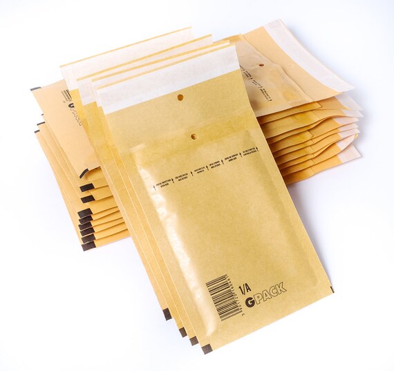 100Pcs Kraft Bubble Envelopes Padded Mailers Shipping Self-Seal Bags UK STOCK