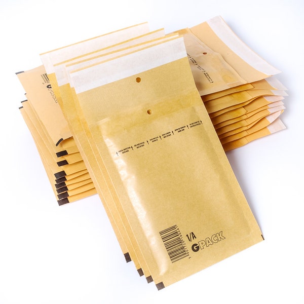 35 pcs Kraft Bubble Mailers Padded Envelopes, 4" x 6.5", B11/1A