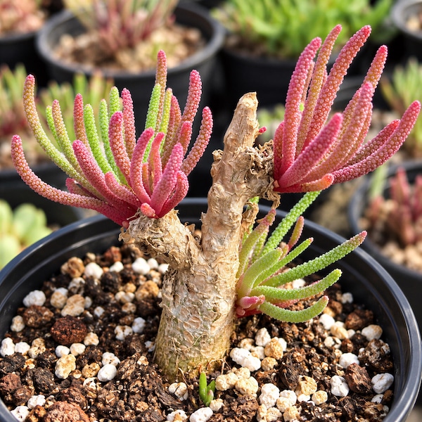Rare Succulents, Phyllobolus Resurgens Live Specimen, Old Stem Caudex, 3" Pot, Indoor Decor, Collector Gift