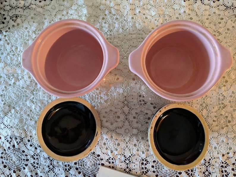 Bake Oven Pink and Black ramekins