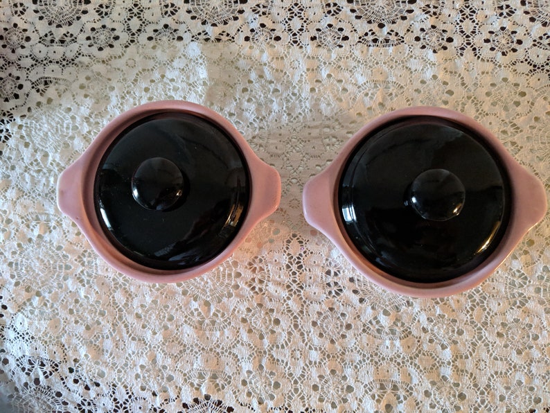 Bake Oven Pink and Black ramekins