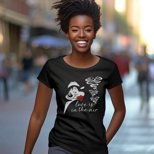 Pepe Le Pew Valentines Day Tri-Blend Crew Tee