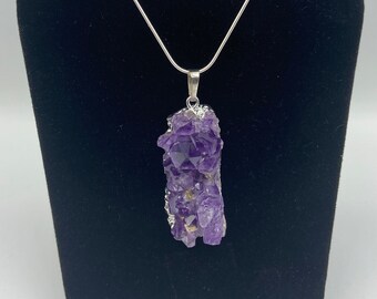 20" Sterling Silver Amethyst Necklace