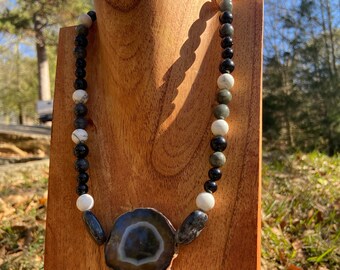 Handmade Crystal Beaded Protection Necklace