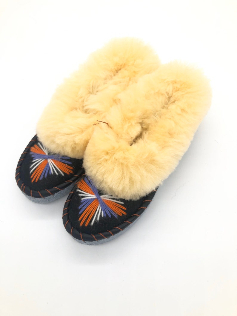 handmade sheepskin moccasins
