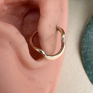 U Cartilage Hoop - Tragus Helix Snug Ring - Conch Stud Earring - Lip Ring - High Lobe Piercing - Labret Piercing - Snake Bite Jewelry