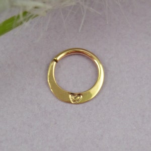 Boucle d'oreille cartilage amour - bijoux hélice - 14 g 16 g 18 g 20 g boucle d'oreille - bague tragus - bijoux minimalistes - bague sans couture - cerceau sans fin