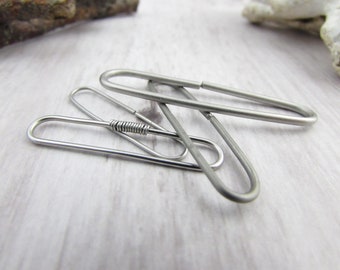 Seamless Industrial Bar - 316LSS, Titanium Industrial Piercing - 18g 16g Industrial Barbell - 26/28/30/32/34/36/38/40/42 - Ear Bar