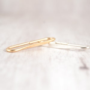 Schickes Seamless Industrial Bar - Gold Stahl Silber Titan Niobium Industrial Piercing -20g 18g 16g Industrial - 26/28/30/32/34/36/38/40/42