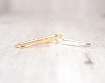 Schickes Seamless Industrial Bar - Gold Stahl Silber Titan Niobium Industrial Piercing -20g 18g 16g Industrial - 26/28/30/32/34/36/38/40/42