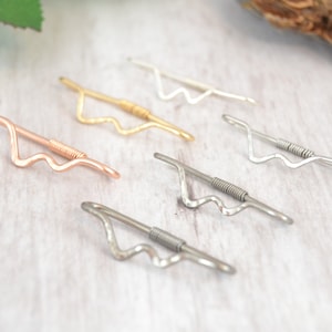 Textured Mountain Industrial Piercing - Seamless Industrial Barbell - Industrial Barbell - Double Ear Bar, Pierced Ear Bar Cartilage Earring