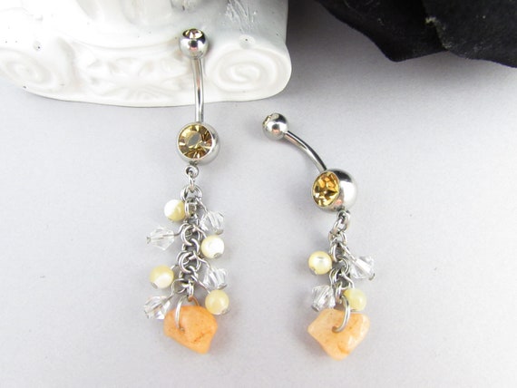 14G Rose Gold Colored Boho Paisley Turquoise Colored Belly Button Ring 1.6mm - Sold Individually
