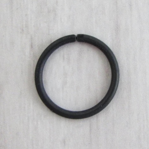 Ready to Ship - Black Niobium Cartilage Ring - Seamless Cartilage Hoop - 14ga 19mm