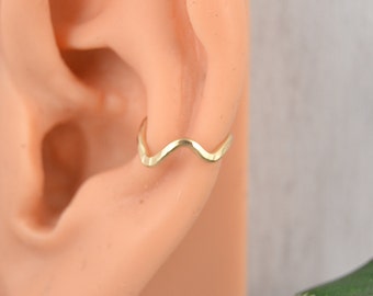 Mountain Conch Earring - Conch Jewelry - 14g 16g 18g Conch Hoop - Conch Ring - Nature Jewelry - Earring Hoop - Seamless Ring - Endless Hoop