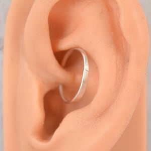 Chic Daith Ring - Daith Jewelry - 14g 16g 18g Daith Hoop - Daith Earring - Daith Piercing -Nature Jewelry - Seamless Ring - Endless Hoop