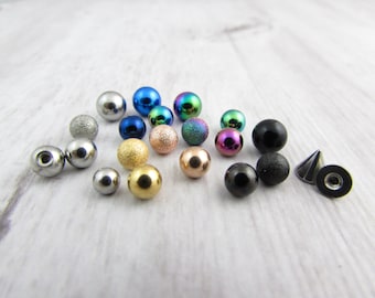Vervangende bal - 316L roestvrij staal - 14 g 16 g - 4 mm, 5 mm 6 mm - benodigdheden voor lichaamssieraden