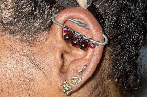  Industrial Barbell Piercing, Straight Jewelry, Upper Ear  Piercing, Tragus, Conch : Everything Else