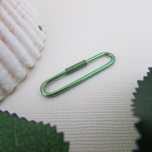 Green Niobium Seamless Industrial Bar - Nickel Free Industrial Piercing - 20g 18g 16g 14g Industrial Barbell - 26/28/30/32/34/36/38/40/42