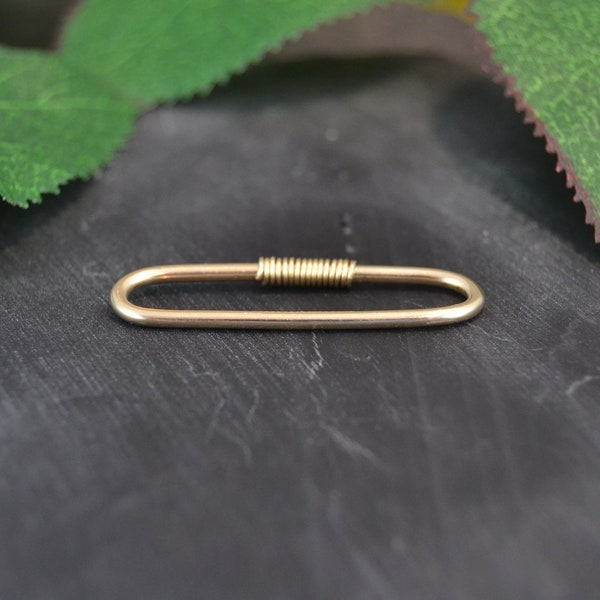 18k Gold Industrial Bar Etsy