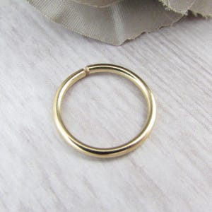 Ready to Ship - 14k Yellow Gold Fill Cartilage Ring - Seamless Cartilage Hoop