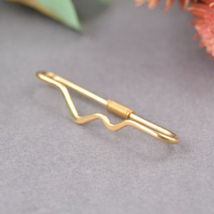 Smooth Mountain Industrial Piercing - Seamless Industrial Barbell - Industrial Barbell - Double Ear Bar, Pierced Ear Bar Cartilage Earring
