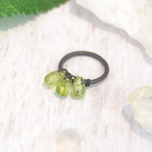 Piercing de cartilagem de nióbio anodizado com cristal de cura - Argola sem níquel - Anel sem costura de 14g 16g 18g 20g - Brinco Rook - Brinco calibrado - Daith