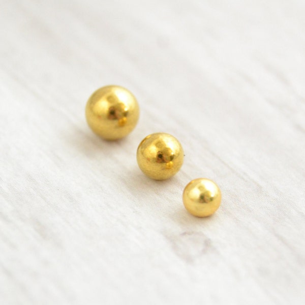 Replacement Ball - 14g Ball - Gold IP 316L Stainless Steel Ball - 3mm 4mm 5mm 6mm Replacement Ball - Body Jewelry Supplies - DIY