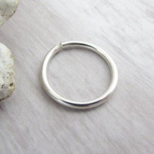 Ready to Ship - Sterling Silver Cartilage Ring - Seamless Cartilage Hoop