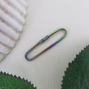 Rainbow Niobium Seamless Industrial Bar - Industrial Piercing - 20g 18g 16g 14g Industrial Barbell -26/28/30/32/34/36/38/40/42 - Ear Bar