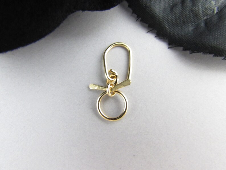 Rose Gold Earring Small Belly Button Ring Cartilage Hook Short Navel Dangle 12k Gold Fill Body Jewelry Bow Belly Ring Silver