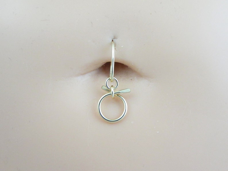 Rose Gold Earring Small Belly Button Ring Cartilage Hook Short Navel Dangle 12k Gold Fill Body Jewelry Bow Belly Ring Silver