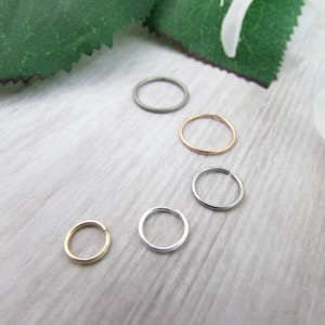 Naadloze ring 22 g - 4 mm 5 mm 6 mm 7 mm 8 mm 9 mm 10 mm neusring - ring zonder tussenschot - buik tragus helix toren conch oorbel lipring