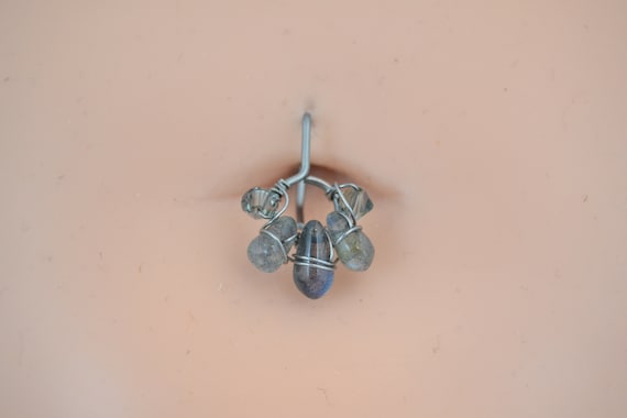 Niobium belly cheap button rings
