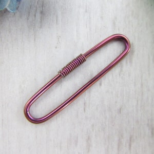 Pink Niobium Seamless Industrial Bar - Nickel Free Industrial Piercing - 20g 18g 16g 14g Industrial Barbell - 26/28/30/32/34/36/38/40/42mm