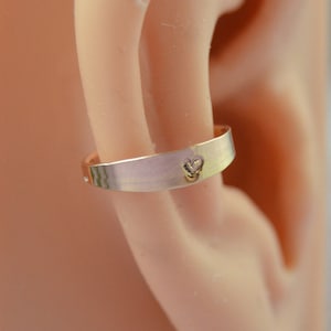 Love Gold Conch Earring, 14k Yellow Gold Fill Conch Hoop, Conch Jewelry, Conch Piercing, Conch Ring, Cartilage Earring, Heart Cartilage Hoop