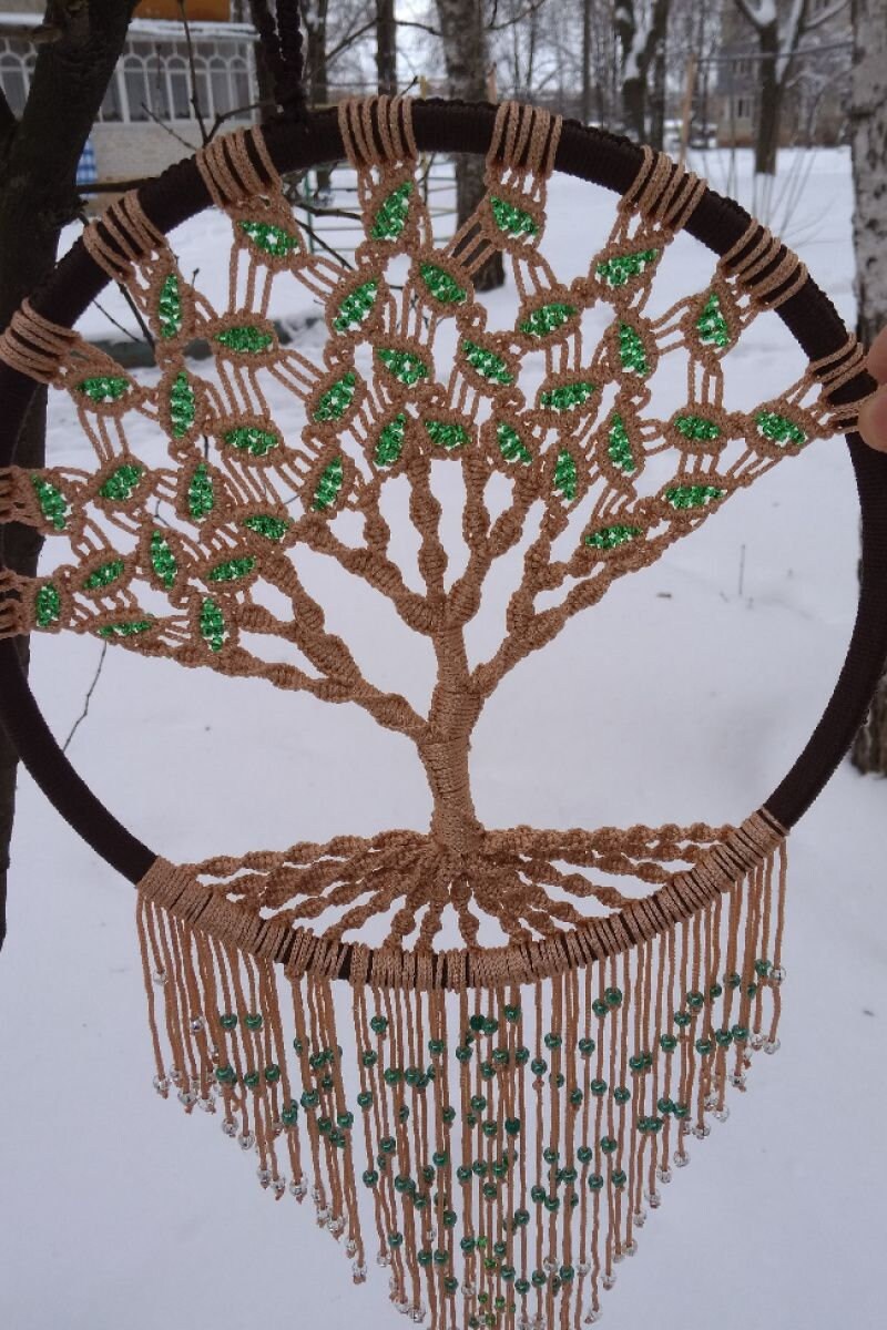 Macrame Dream Catcher Tree of Life - Etsy