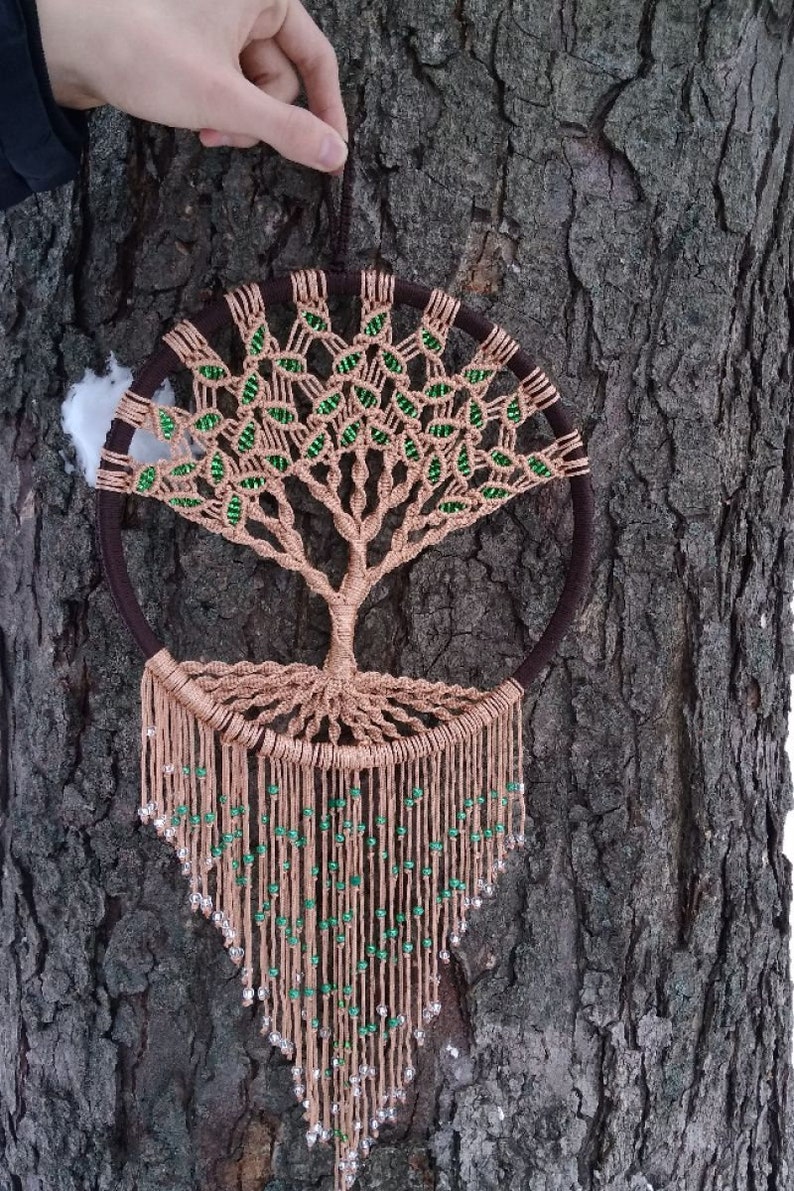 Macrame Dream Catcher Tree of Life - Etsy