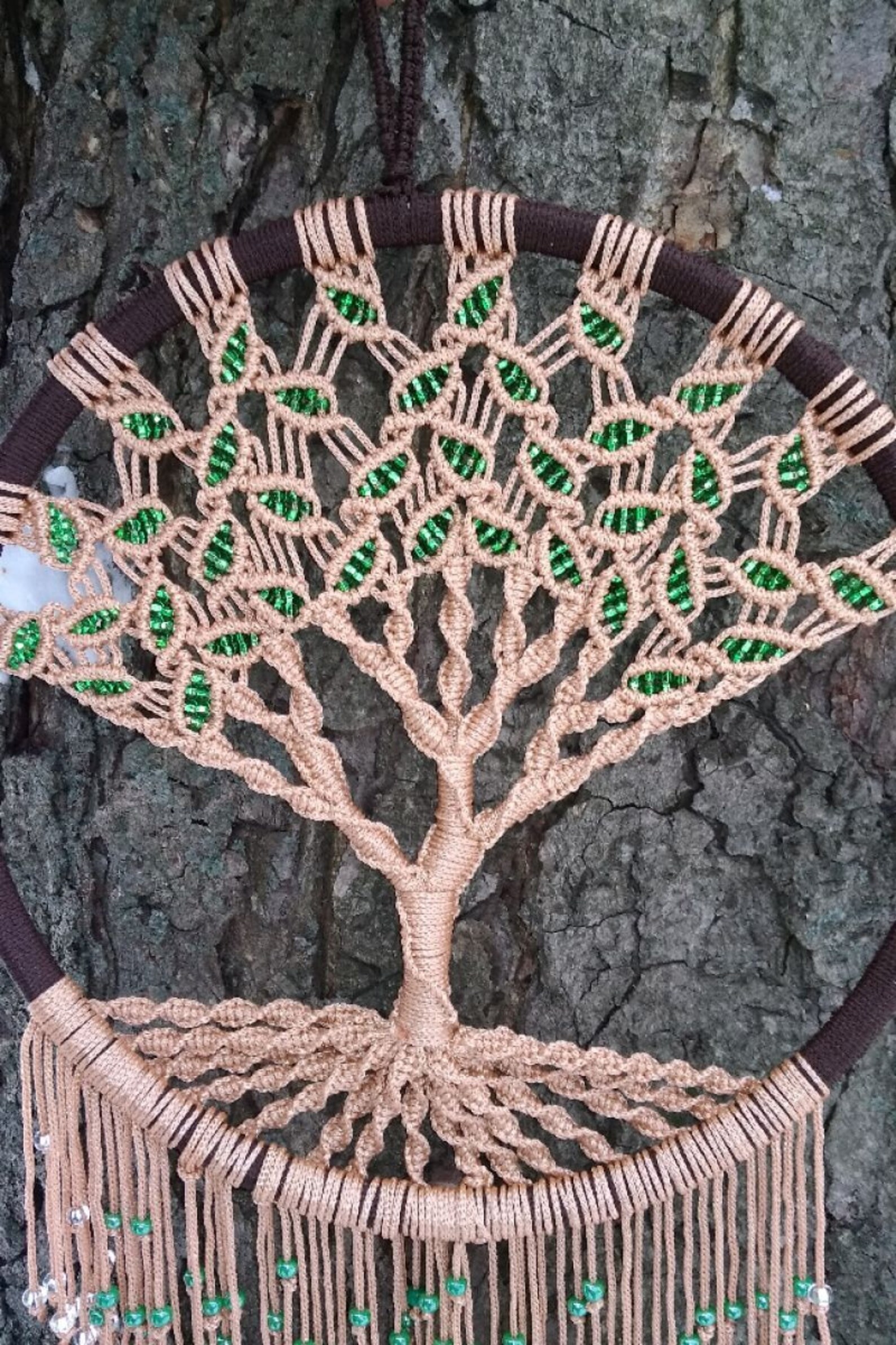 Macrame Dream Catcher Tree of Life - Etsy