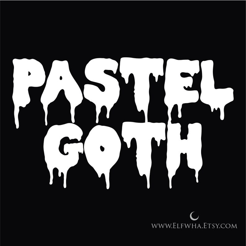 Pastel Goth Die Cut Vinyl Decals Creepy Dead Inside