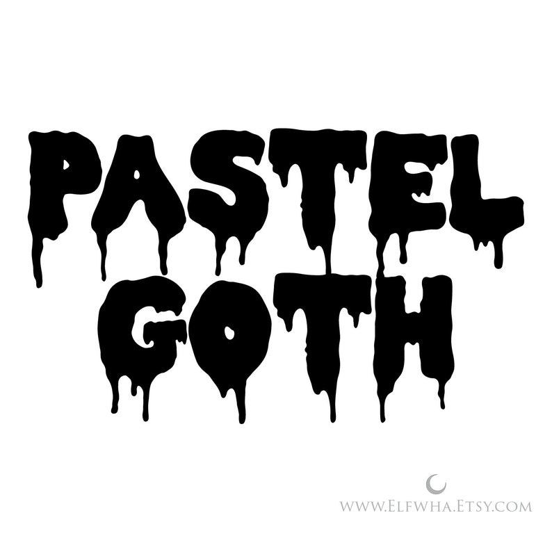 Pastel Goth Die Cut Vinyl Decals Creepy Dead Inside