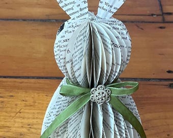 Honeycomb Book Page Bunny