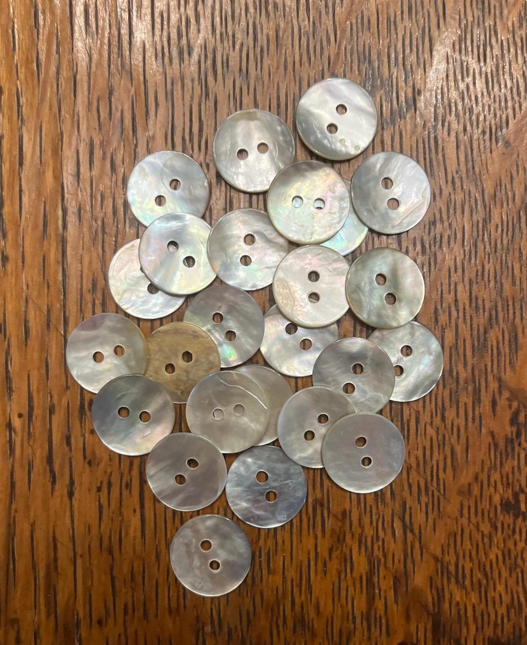 Shell Button Lot 25 15mm/5/8” Two Hole Buttons - Etsy