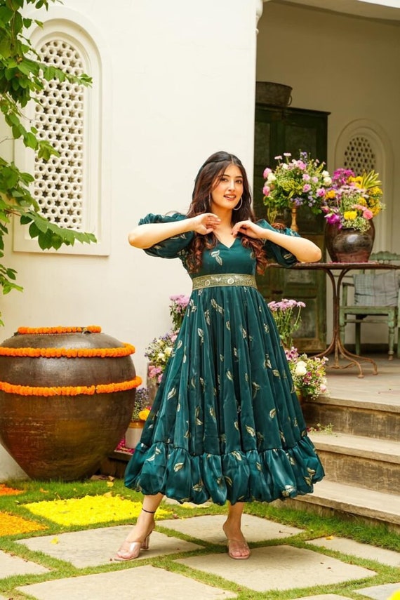 Pransul Fashion Georgette Wedding Wear Anarkali Salwar Suit for Festival  Wear at Rs 1400 in Surat