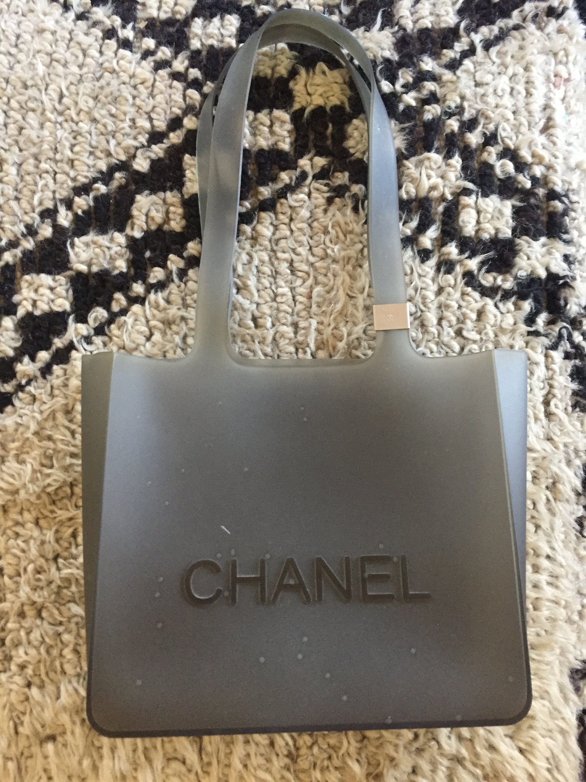 Chanel Chanel Pink Jelly Rubber Shoulder Tote Bag