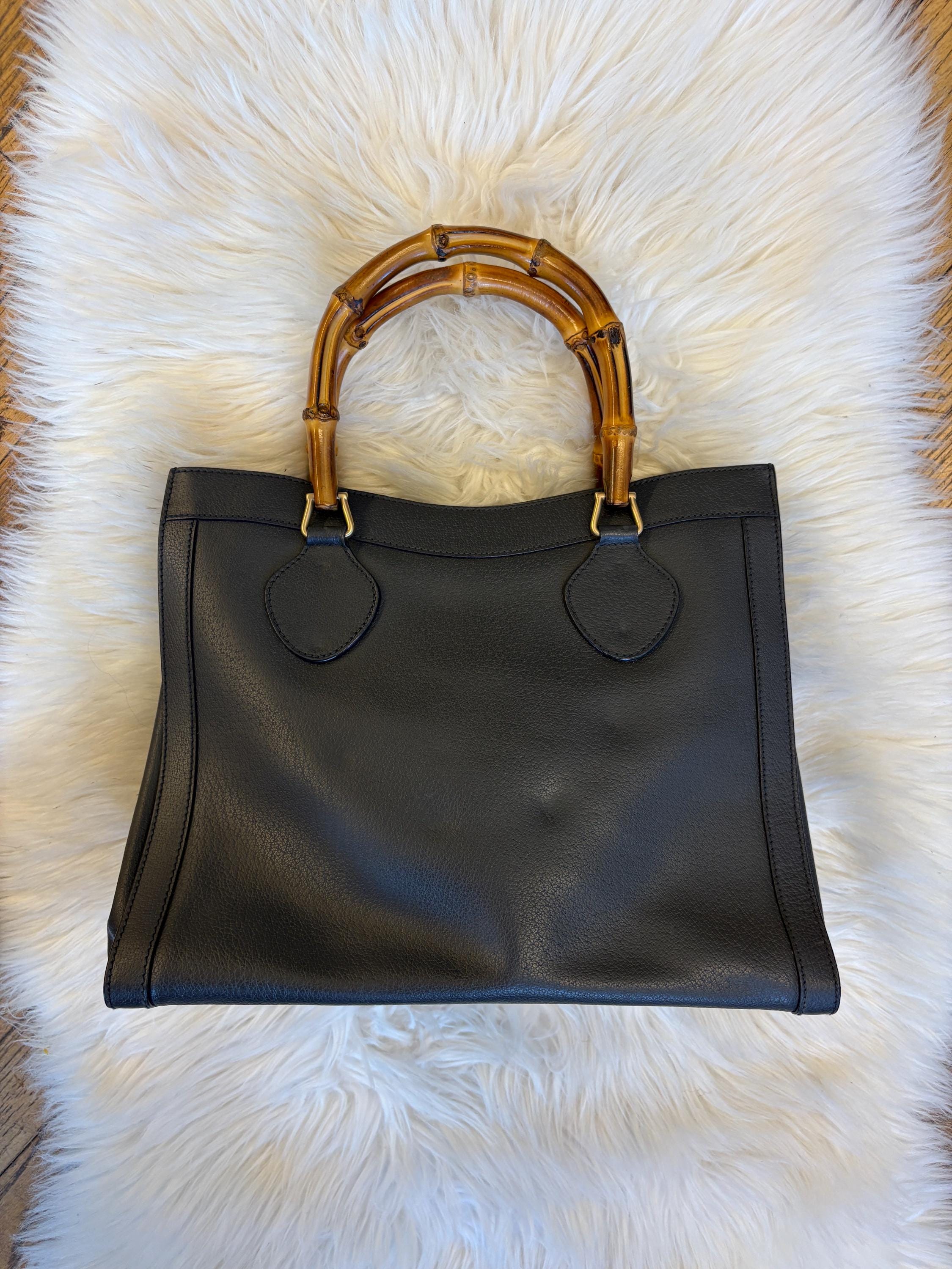 Gucci Black Bamboo Bag - Etsy Gucci Black Bamboo Bag - Etsy