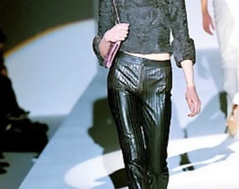 Gucci by Tom Ford 1999 Flared Leather Pants