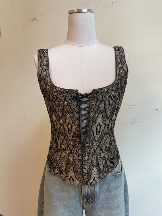 ★【ALEXANDER MCQUEEN】★LACE CORSET SHORT SLEEVE T SHIRT★ MUSINSA | ALEXANDER McQUEEN Lace corset short sleeve T-shirt
