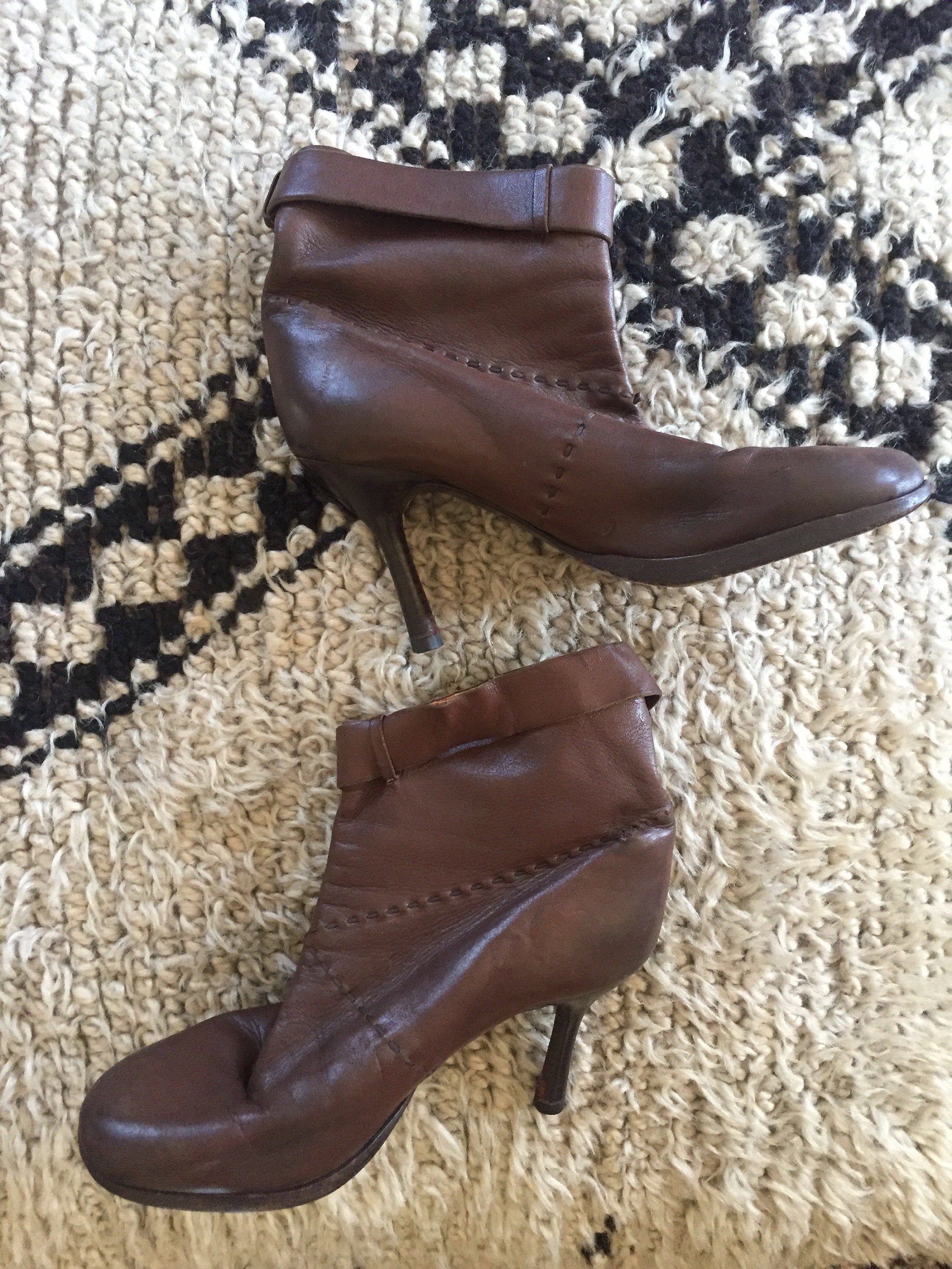 chanel patent leather pirate boots